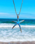 Hazel | Blue Opal Starfish Necklace