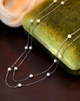 Isabella | Sparkling Pearl Necklace