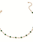 Mirelle | Emerald Green Pendant Necklace