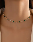 Mirelle | Emerald Green Pendant Necklace