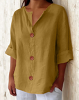 Clara | Timeless Linen Blouse