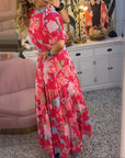 Floriana | Vibrant Bloom Midi Dress