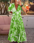 Floriana | Vibrant Bloom Midi Dress