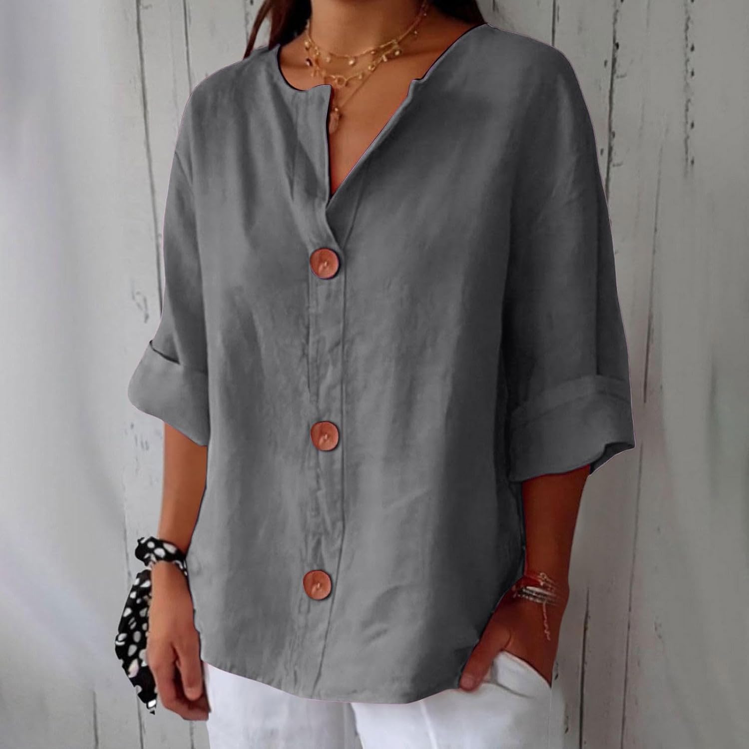 Clara | Timeless Linen Blouse