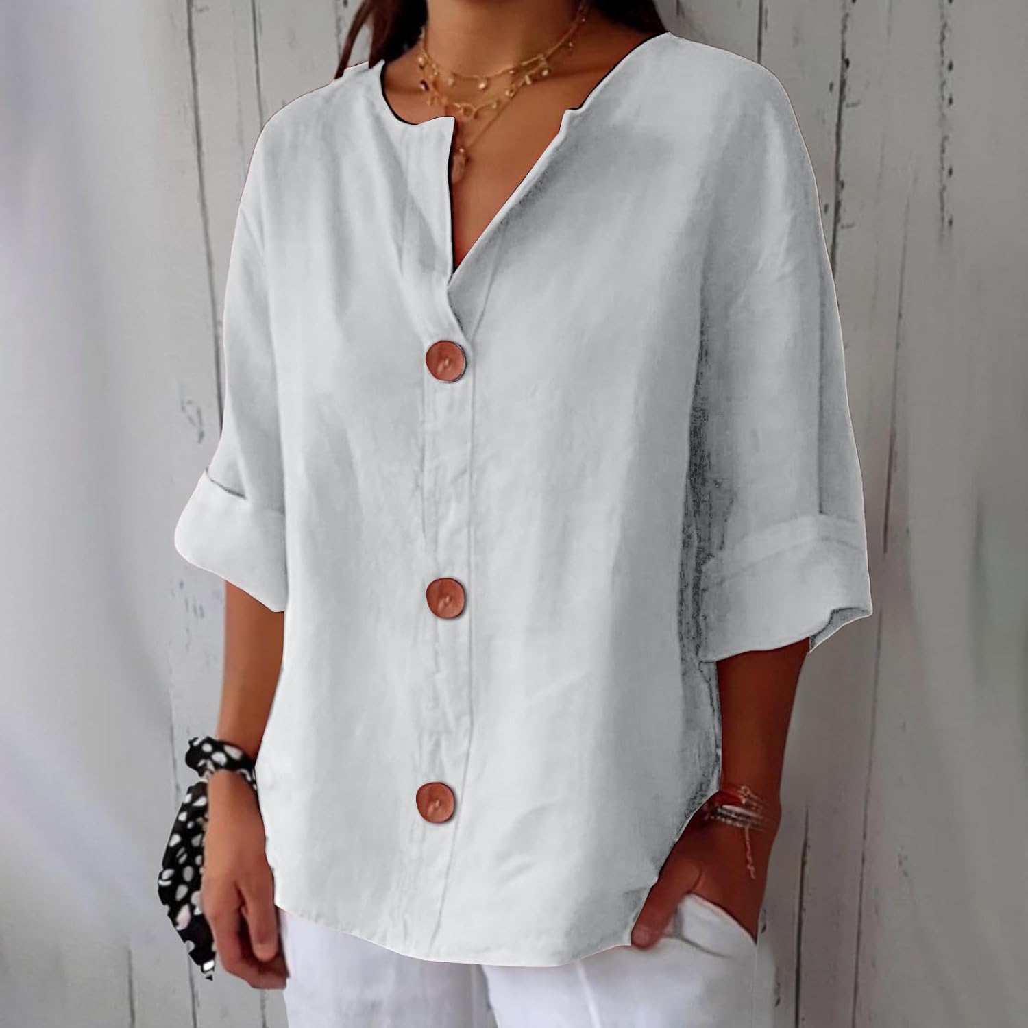 Clara | Timeless Linen Blouse