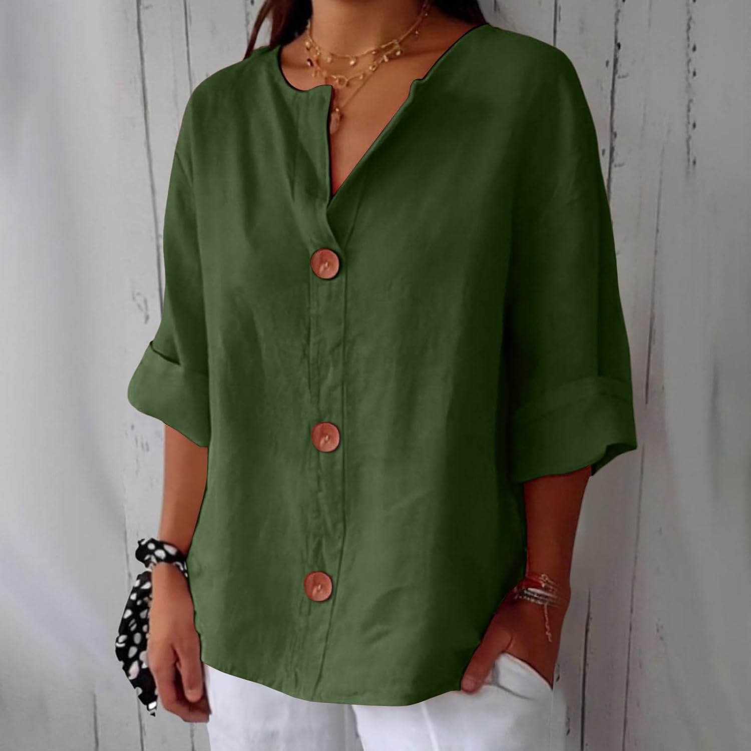 Clara | Timeless Linen Blouse