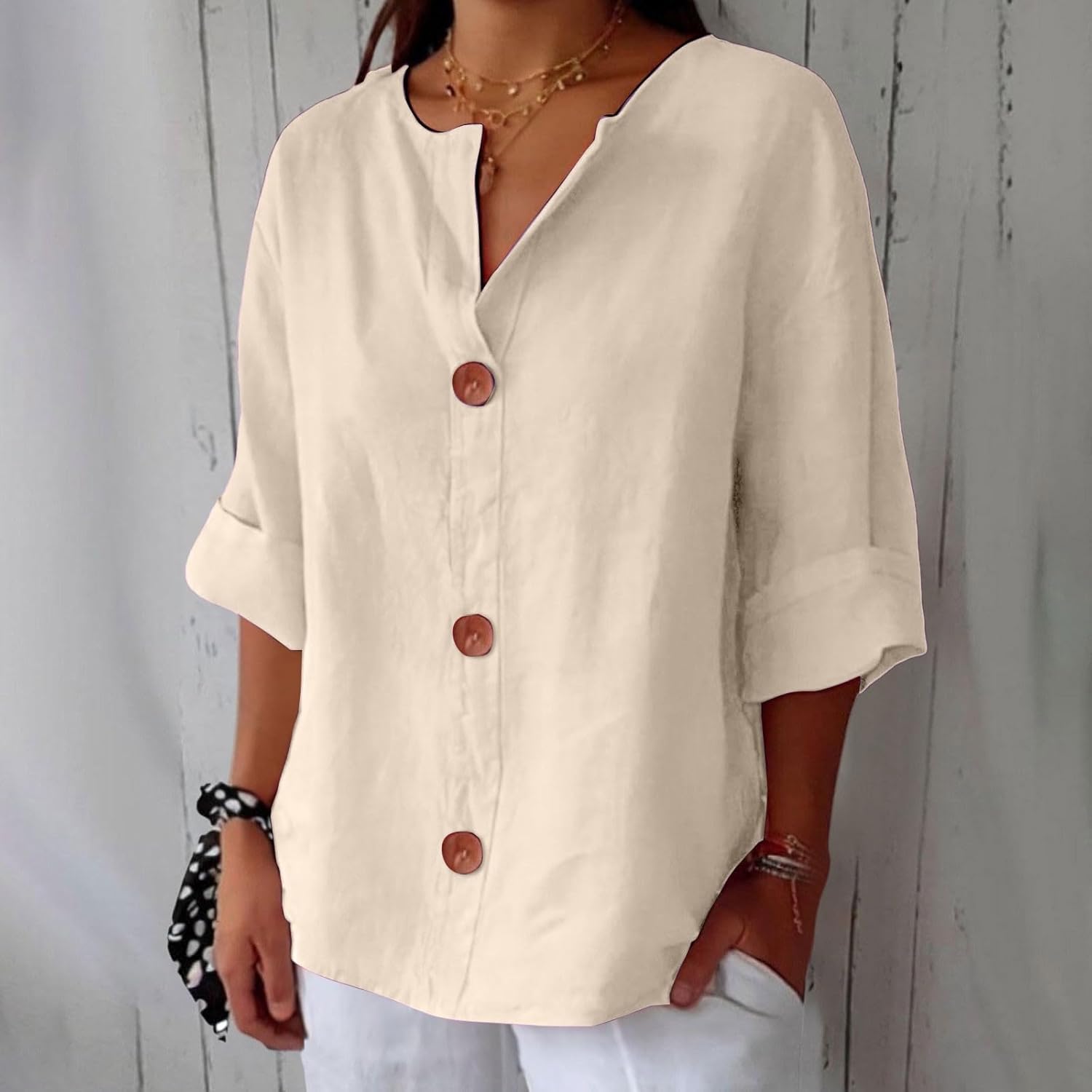 Clara | Timeless Linen Blouse