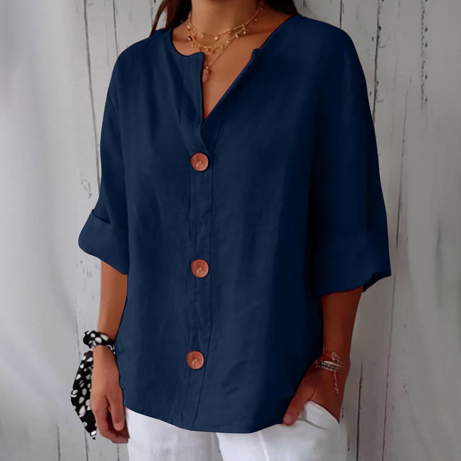 Clara | Timeless Linen Blouse