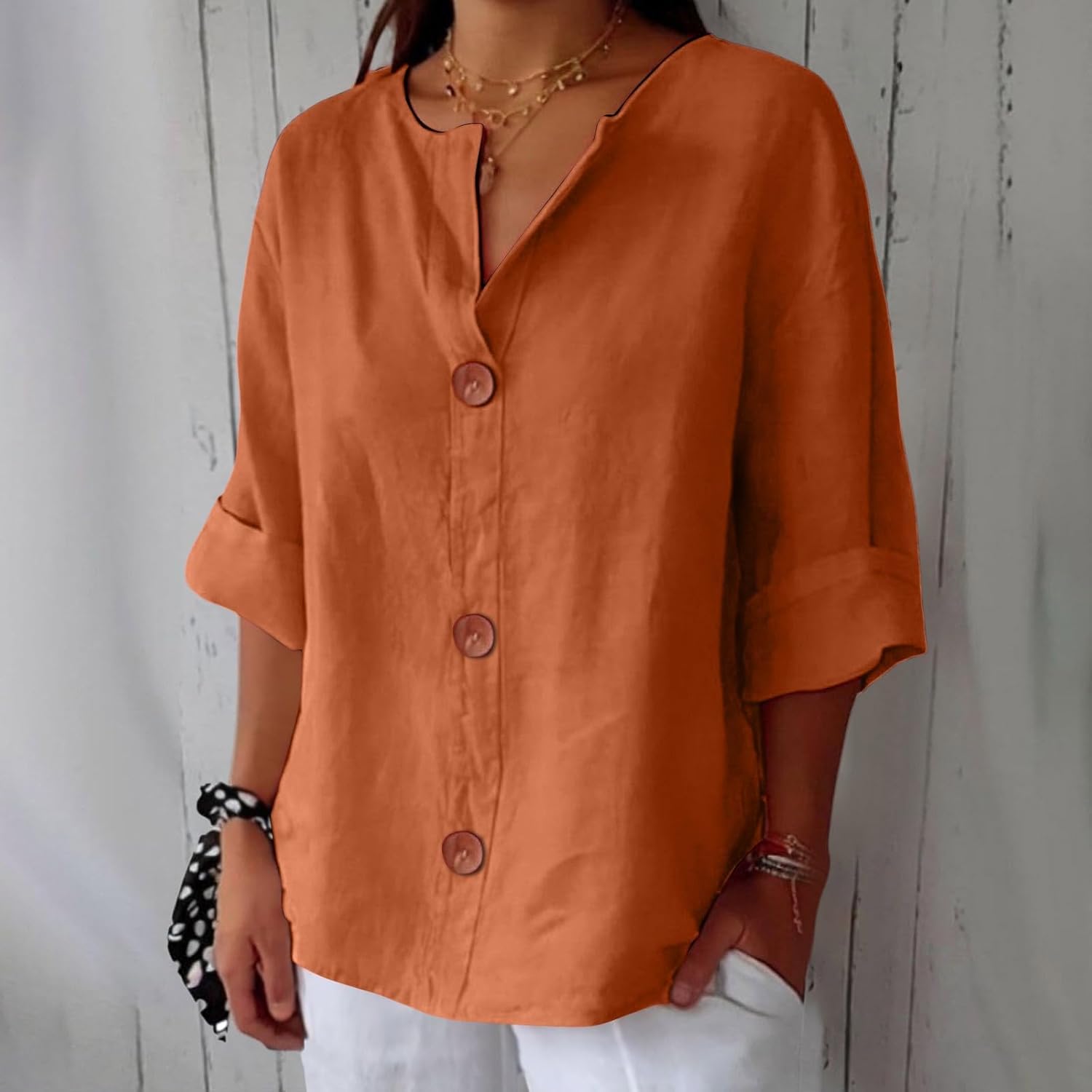Clara | Timeless Linen Blouse