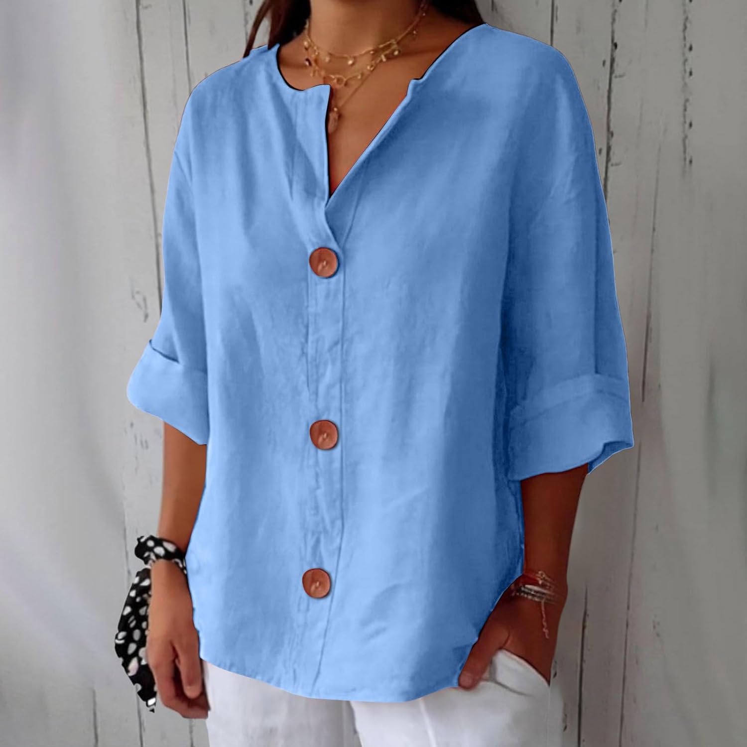 Clara | Timeless Linen Blouse