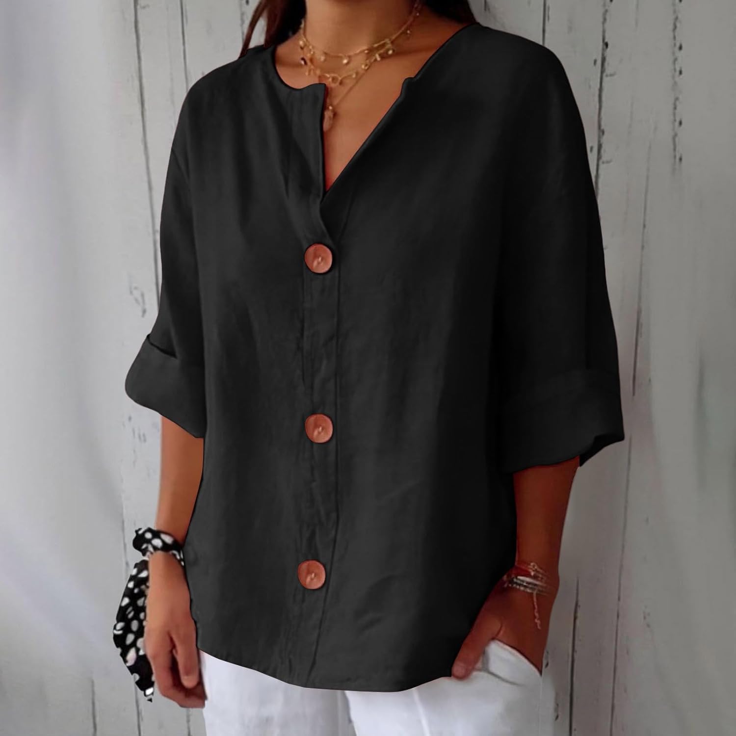 Clara | Timeless Linen Blouse
