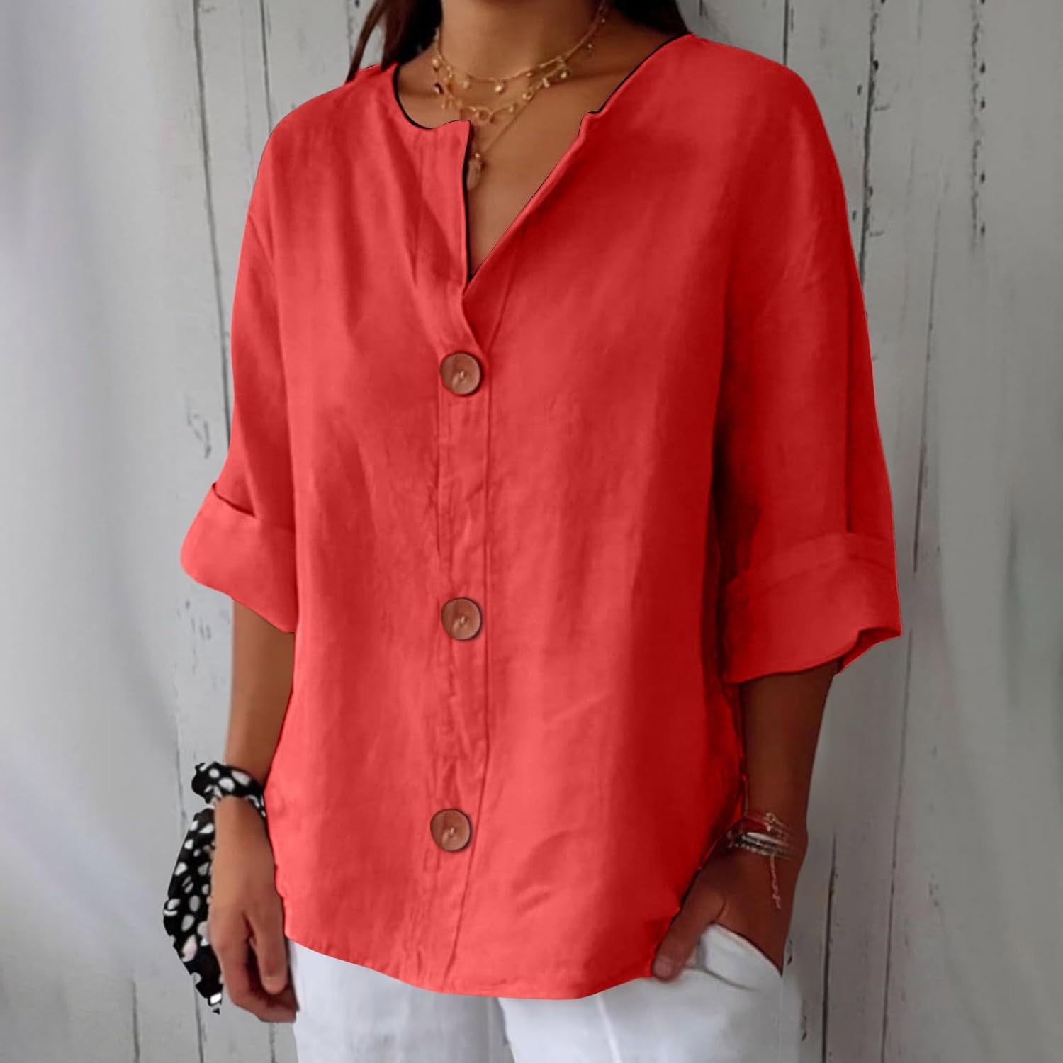 Clara | Timeless Linen Blouse