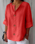 Clara | Timeless Linen Blouse