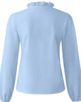 Maisie | Ruffled V-Neck Long Sleeve Blouse