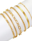 Paige | Set of 6 Multi-Layer Bracelets