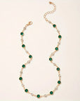 Mirelle | Emerald Green Pendant Necklace