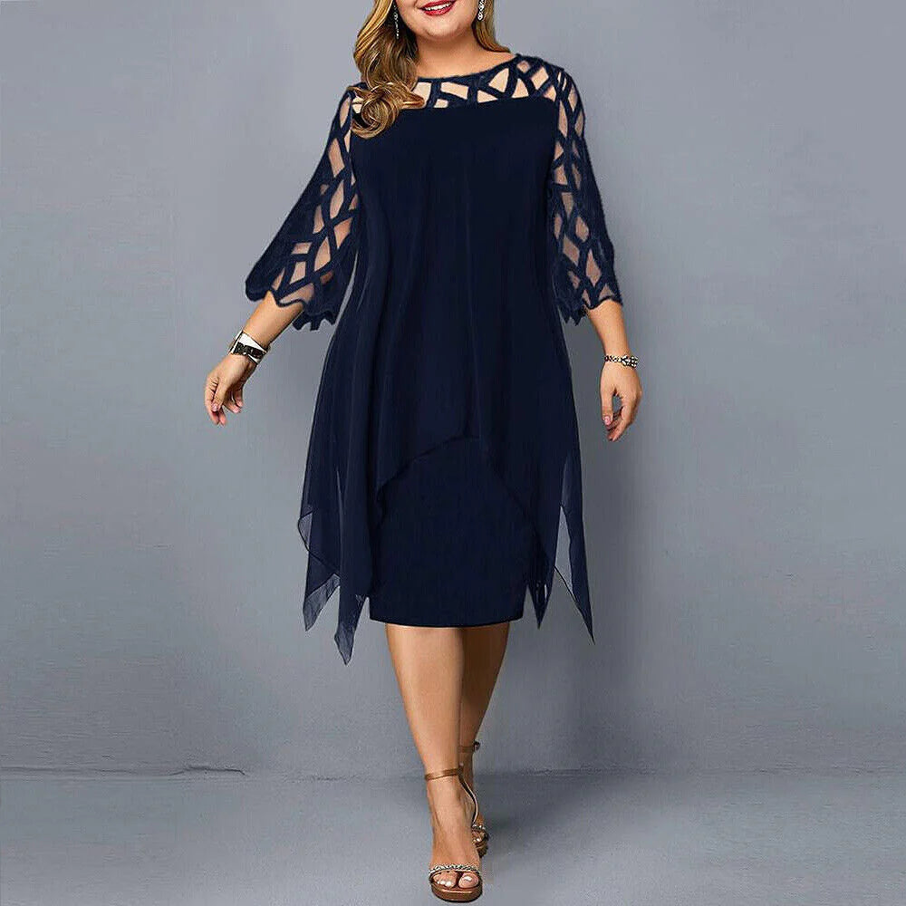 Annette | Plus Size Midi Dress