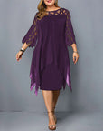 Annette | Plus Size Midi Dress