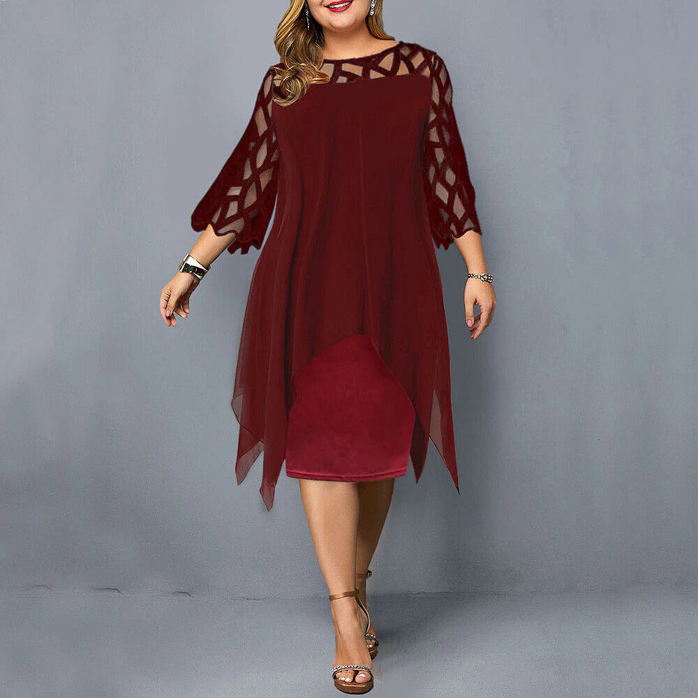 Annette | Plus Size Midi Dress