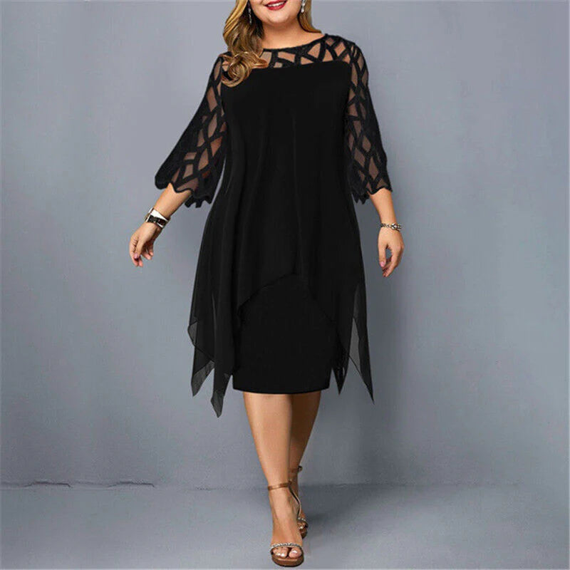 Annette | Plus Size Midi Dress