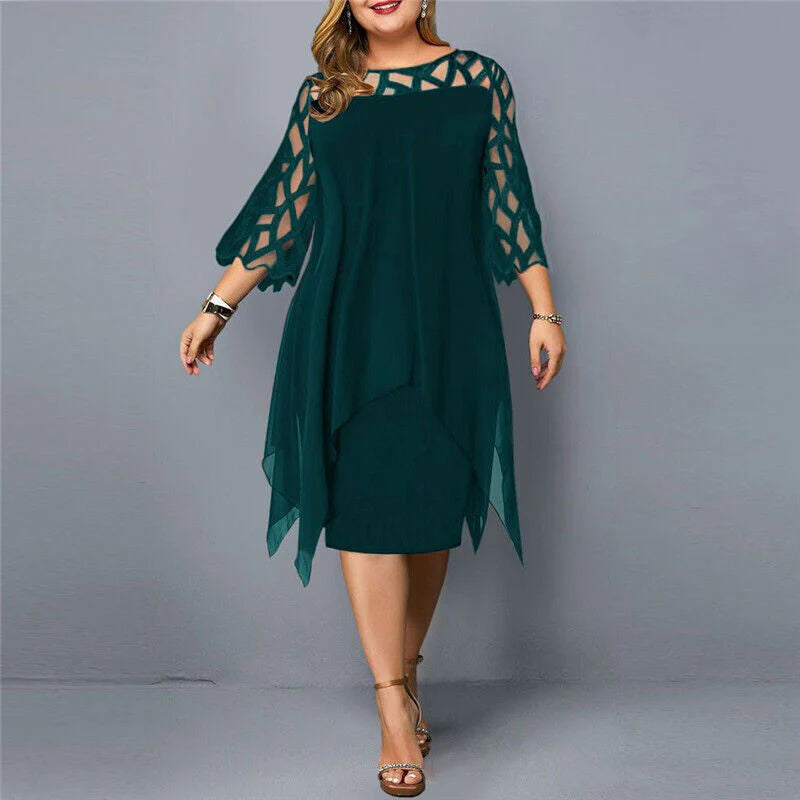 Annette | Plus Size Midi Dress