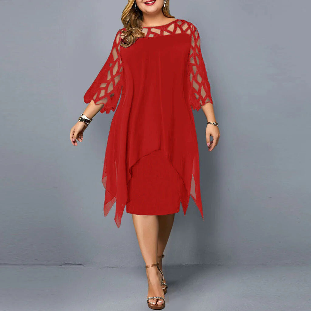 Annette | Plus Size Midi Dress
