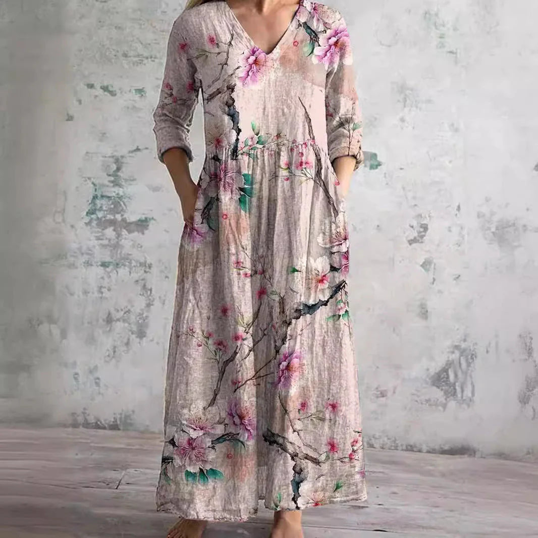 Ava | Maxi Orchid Dress