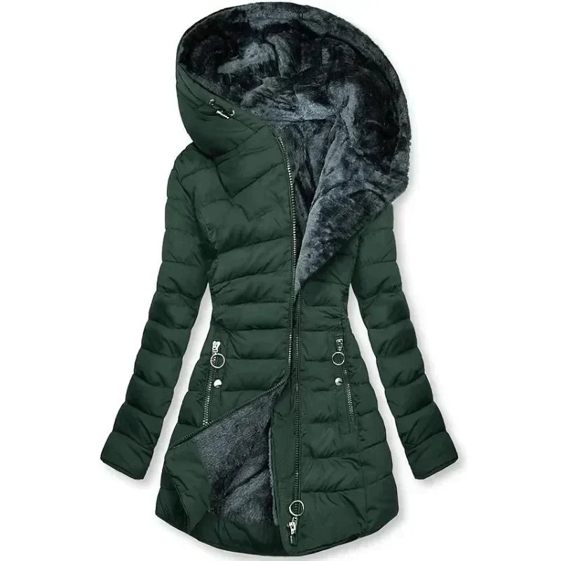 Cassandra | Fur Lined Hooded Jacket