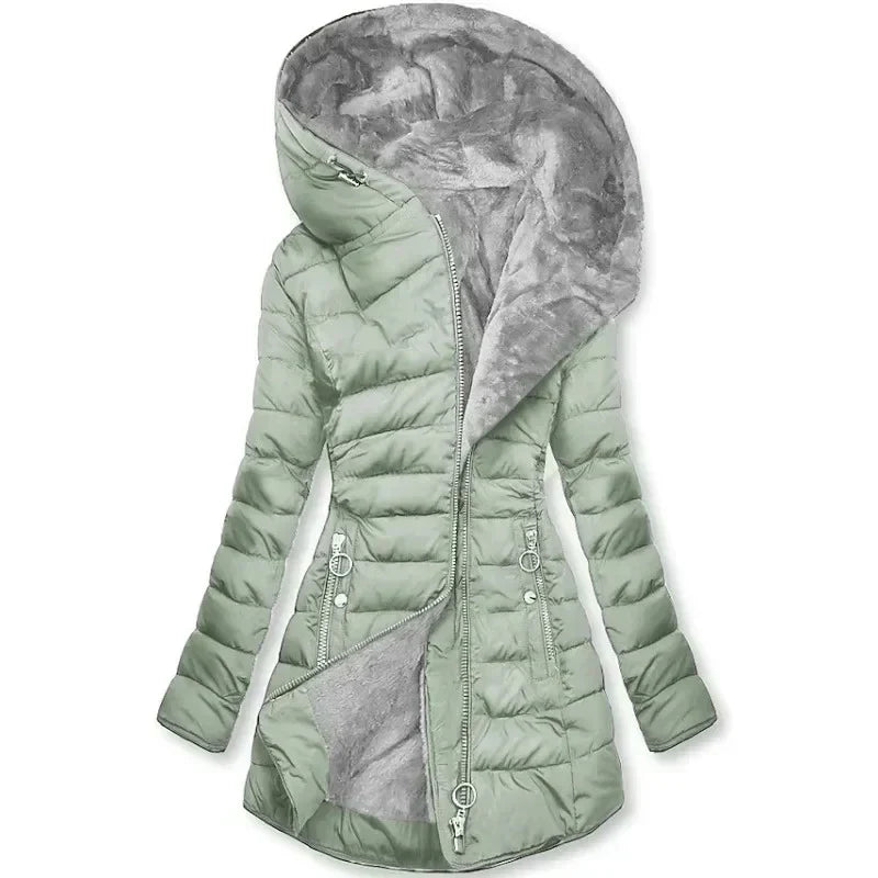 Cassandra | Fur Lined Hooded Jacket