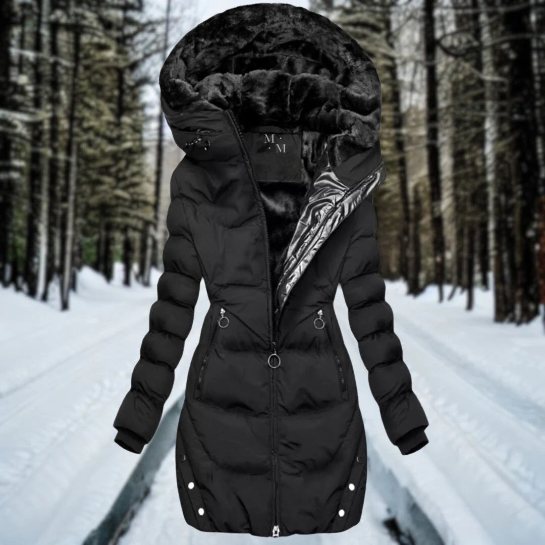 Cassandra | Fur Lined Hooded Jacket