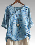 Celia | Nature Inspired Button Detail Top