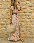 Briony | Elegant Paisley Maxi Dress