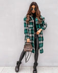 Danielle | Plaid Longline Jacket