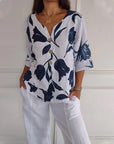 Eliana | Casual Flower Print Shirt