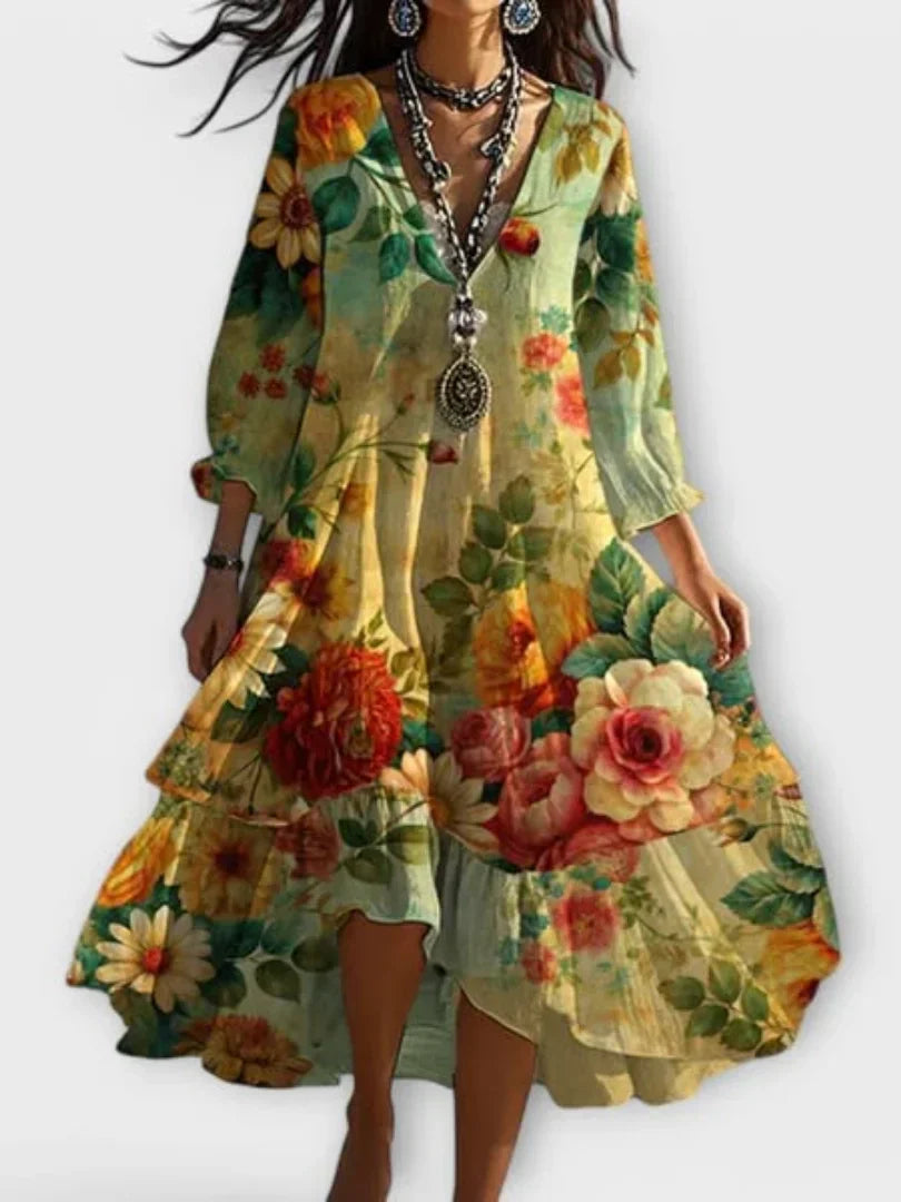 Marina | Elegant Floral Dress