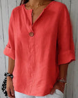 Mira | Casual V-Neck Blouse
