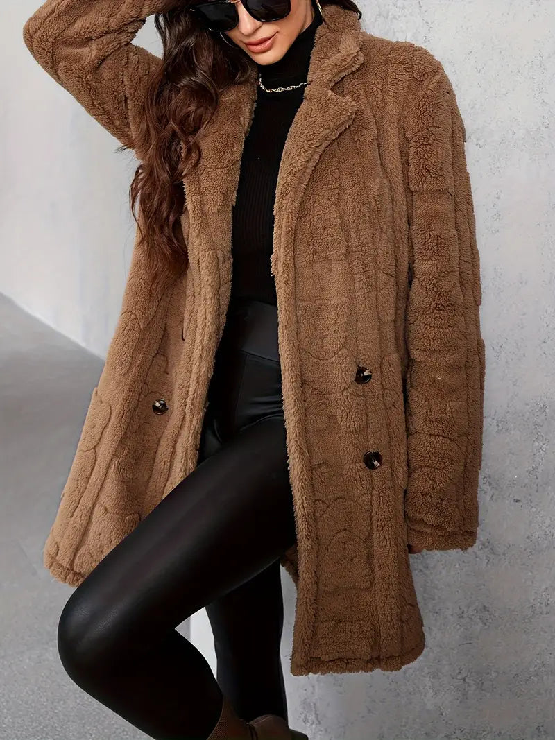Noella | Textured Winter Coat