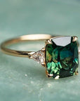 Marielle | Green Gemstone Gold Ring
