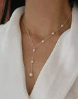 Perrine | Vintage Pendant Pearl Necklace