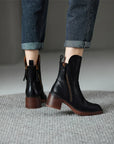 Leah | Premium Leather Ankle Boots