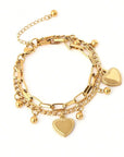 Millie | Multi-Layer Steel Love Bracelet