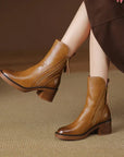 Leah | Premium Leather Ankle Boots