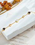 Natasha | Gold Plated Heart Bracelet