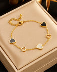 Natasha | Gold Plated Heart Bracelet