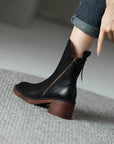 Leah | Premium Leather Ankle Boots