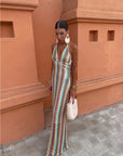 Roxanne | Halter Dress with Exposed Back