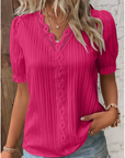 Lucia | Plain Lace Elegant Shirt