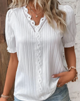 Lucia | Plain Lace Elegant Shirt