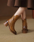 Leah | Premium Leather Ankle Boots