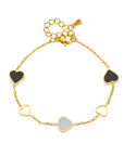 Natasha | Gold Plated Heart Bracelet